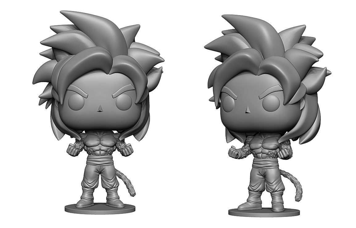 súper sayan 4 goku personalizado funko popular esfera dragón dragon ball z super saiyan gt manga dibujos animados personaje anime db gt juegos juguetes ssj4 ssj saiyajin supersaiyan4 3D print model - Mito3D