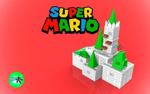 Süper parçalamak Bross kale süpersmashbross Hyrule Zelda Luigi Mario şeftali eşekkong eşek Castillo hyrulecastle marobros Sanat taramalar kopyalar 3d print model - Mito3D