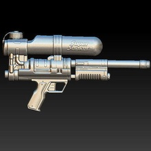 súper diluvio 3d escanear supererosalista pistola divertido arma verano agua juegos juguetes 3d print model - Mito3D