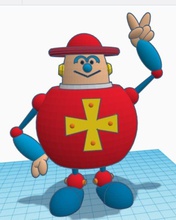 superbook gizmo vintage robot cartoon retro games toys 3d print model - Mito3D