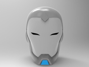 superior ferro homem capacete 3d impressão ferro acima maravilha faça passatempo 3d print model - Mito3D