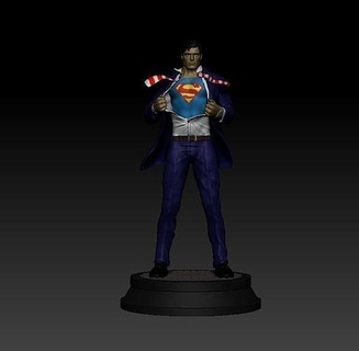 superman - clark clark kent superman superhero dc hero games toys games toys  3d print model - Mito3D