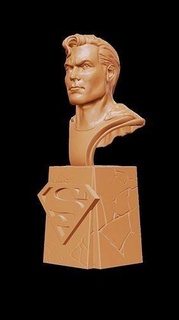 Süpermen klasik dc süper kahraman çizgi roman heykel Sanat heykeller 3d print model - Mito3D