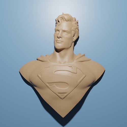 superman artcam relief model stl format 3d cnc router aspire cncfiles files superhero marvel dc house decor 3D print model - Mito3D