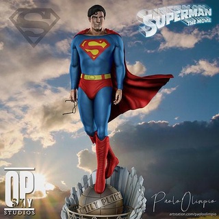 superman christopher reeve statue - 3d print ready clarkkent dc dccomics comics justiceleague christopherreeve chrisreeve art 3d print model - Mito3D