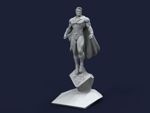 superman dc justice league figure art man sculpture 3d print modeling games toys 3d print model - Mito3D