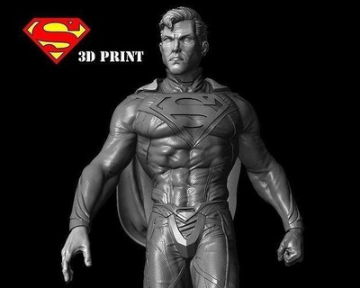 Süpermen yüksek kalite model 3d Yazdır kesmek 11 adet alt araçlar zbrush süper kahraman komik kostüm Sanat heykeller 3d print model - Mito3D
