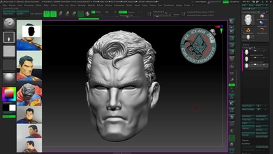 superman jim lee head sculpt jimlee dc toys sculpture custom games 3d print model - Mito3D