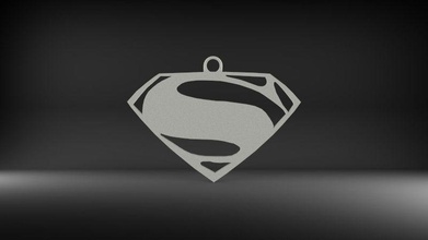 superman pendentif de la mode l'anneau les anneaux d'impression l'impression 3dprint bijoux d'autres 3d print model - Mito3D
