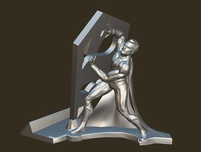 übermensch telefon halter unterstützung 3d modell bereit drucken statue dc comic hobby diy 3dprint 3dmodel stl obj fbx druckbar spiel spielzeuge kunst skulpturen 3d print model - Mito3D