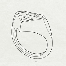 super homen anel projeto arte 1 vestem retro joalheria argolas 3d print model - Mito3D