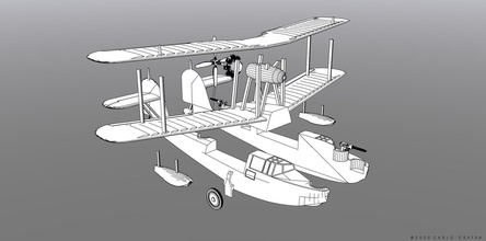 supermarine tricheco 1 72 scala biplano aereo aeromobili fusoliera militare diorama veicolo passatempo modello fabbricazione edificio modellazione fai 3d print model - Mito3D