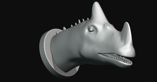 supersauro cabeça 3d modelo imprimível impressão dinossauro arte esculturas 3d print model - Mito3D