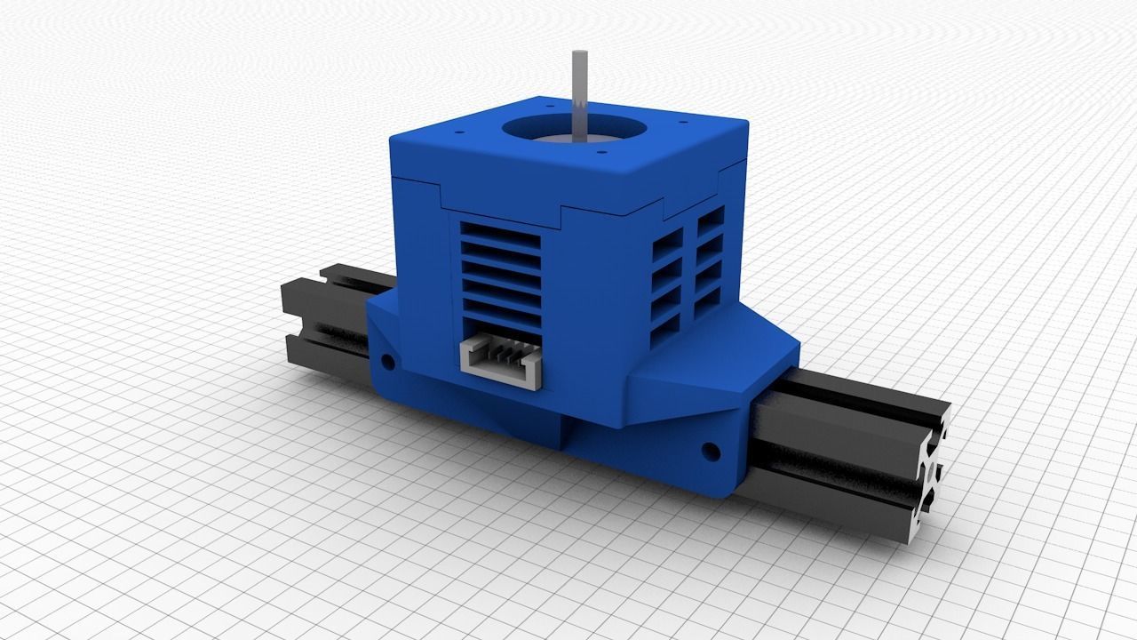 supporto motore passo 3dprint stepmotor tronxy vslot zaxis passatempo fai elettronica 3D print model - Mito3D
