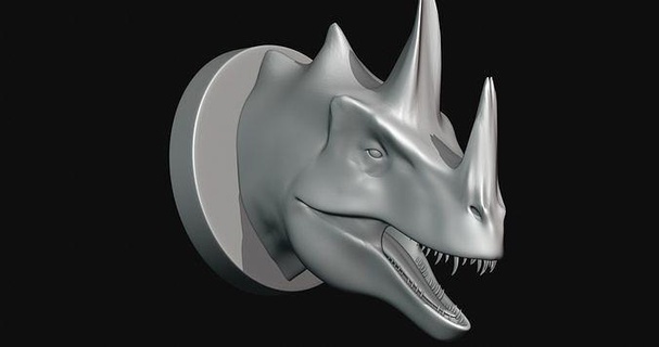 suprannotitan head 3d model printable print dinosaur art sculptures 3d print model - Mito3D
