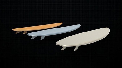 planche surf 3d imprimé mer plage nautique vague extrême sport sable navire navigation croisière direction curseur loisir diy 3d print model - Mito3D