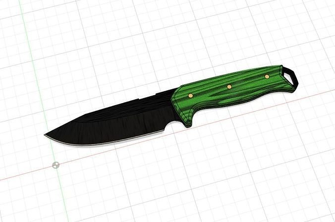 survival knife template makers pdf sheet v2 maker steel kitchen cut bushcraft cutting sharp david kreuzberg military blade design hand tools hunt house dining 3D print model - Mito3D