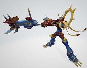 susanoomon Digimon monstro 3d anime desenho animado jogos brinquedos 3d print model - Mito3D