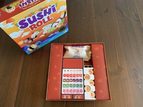 sushi roll jeu de société organisatrice le rouleau conseil d'administration organisateur insérer à la verticale stockage jeux les jouets des 3d print model - Mito3D