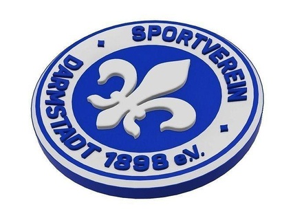 sv darmstadt parete cartello club sportivo Bundesliga calcio Calcio emblema logo distintivo arte interni decorazione fifa stampabile 3d design segni loghi 3d print model - Mito3D
