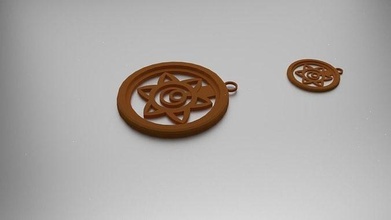 svadhisthana sacral chakra pendant jewelry fashion pendants 3d print model - Mito3D