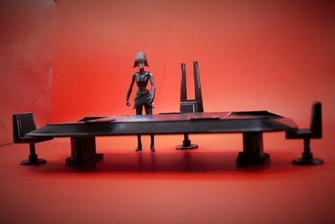 sw inquisidor resumo Guerra Estrelas Kenobi jogo dardos irmã sala reunião jogos brinquedos 3d print model - Mito3D