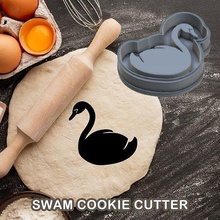 swam cookie cutter pastry dough biscuit sugar food cookies cutters animal home house kitchen dining 3d print model - Mito3D