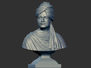 Swami Vivekanand büst Sanat tasarım heykel ödül şampiyon Tanrı Hindu siyaset şöhret iç kurdele dekorasyon çağdaş modern resim ev eşyaları Öz oda heykeller 3d print model - Mito3D