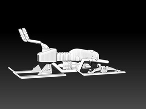 esquiador pântano martelo guerra moto neve estrela guerra estrelas scifi espaço nave espacial brinquedo diorama navio jogos brinquedos 3d print model - Mito3D