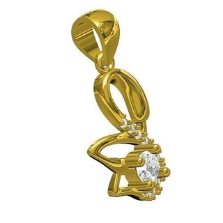swan pendant bird jewelry gold art printable silver diamond nature gems jewel sterlling cad 3d design customize fashion beauty jewellery pendants 3d print model - Mito3D