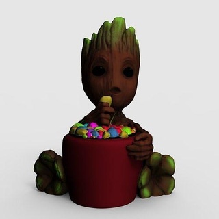 sweet groot candy planter - 3d printable file baby bowl home decor office cute functional durable easy print house 3d print model - Mito3D