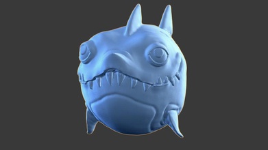 tatlı köpek balığı sanat köpekbalığı güzel sevimli komik yağ hayvan heykel kalıp modelleme heykeller 3d print model - Mito3D