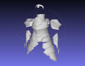 sword art online alicization integrity knight armor set replica costume cosplay 3d printing printable fantasy anime chestplate shoulderpiece alice sao games toys 3d print model - Mito3D