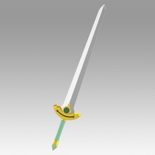 sword art online sao kirigaya suguha leafa alicization war underworld cosplay prop replica hobby diy 3d print model - Mito3D
