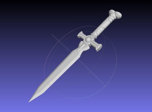 sword art online silica printable assembly 3d printing replica costume cosplay anime sao shortsword fantasy weapon scifi blade games toys 3d print model - Mito3D