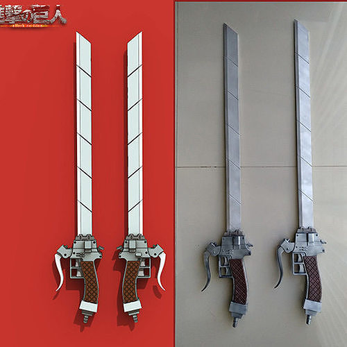 sword attack titan attackontitan weapon cosplay fdm anime blade japan rms 3dmodel forprint 3dprint movie games toys 3D print model - Mito3D