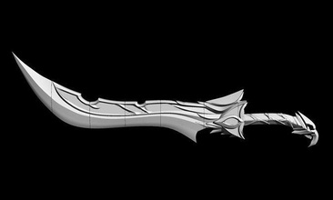 Schwert Spiel Welt Warcraft 3d drucken Spiele Spielzeuge Zubehör 3d print model - Mito3D