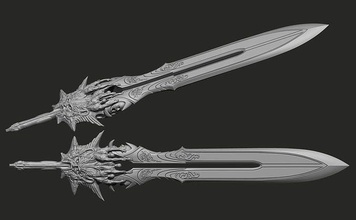 sword god 3d print model human wilma wilma weapon sword god bladed weapon blade antique games toys games toys game accessories game accessories 3d print model - Mito3D