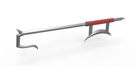 épée of kabal jeu mortel kombat 11 crochet mêlée lame soutenir réplique cosplay impression imprimable combat loisir diy 3d print model - Mito3D