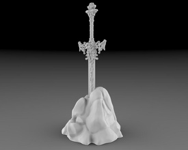sword king games-toys sword stone monument statuette sculpture games toys other games toys
