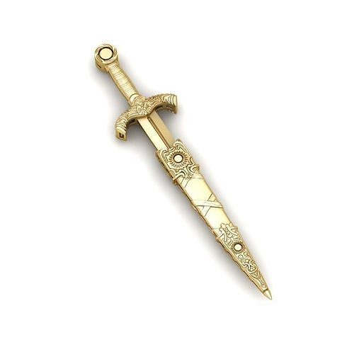 épée obj arme militaire lame jeu guerrier guerre homme pendentif bijoux hommependentif jeux jouets accessoires 3D print model - Mito3D