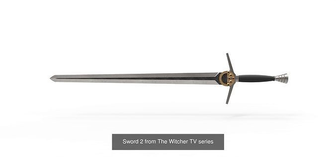 swords geralt witcher tv series sword blade replica cosplay thewitcher geraltsword printable print melee weapon hobby diy 3D print model - Mito3D