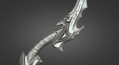sylvanas raid dagger skull helmet wow bolvar lichking frostmourne shadowmourne knife axe sword shadowlands knight weapon armor shield prop zbrush warcraft games toys game accessories 3d print model - Mito3D