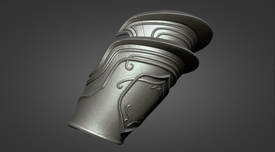 sylvanas windrunner - upper leg armor wow warcraft shadowlands knight weapon sword shield zbrush sculpt prop elf paladin game crusader mmorpg armour games toys accessories 3d print model - Mito3D