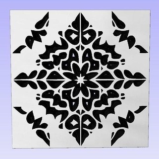 symmetrisch Ornament Schablone cnc Carving Laser Schnitt Dekoration Muster abstrakt Textur Blumen Dekor Innere textur Kunst Möbel Design Deko Hobby DIY 3d print model - Mito3D