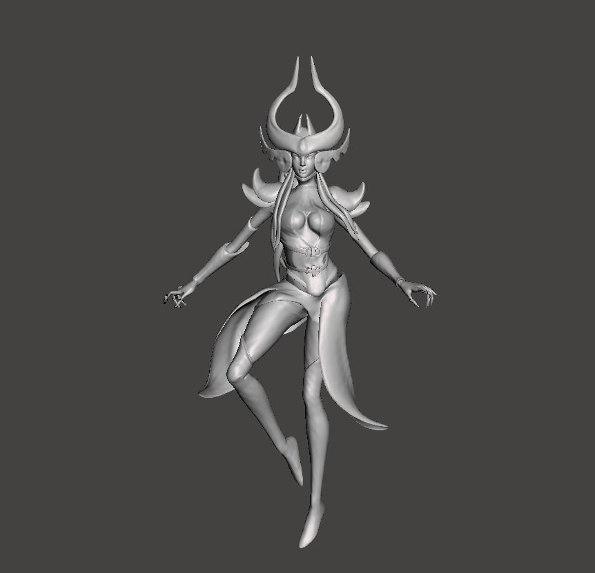 syndra 3d model female character league of legends wild rift lol games toys 3D print model - Mito3D