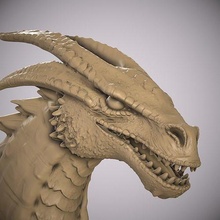 Syrax maison dragon stl impression canard Balance pion tête miniature buste cool patron art démon targaryen sculptures 3d print model - Mito3D