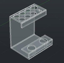 jeringuilla soporte imprimible médico easyprint salir jeringa ciencias biología 3d print model - Mito3D