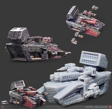 t-20 duty tank - warhammer style scifi squats40k spacedwarves lemanruss imperial knight concept tech tabletopgame boardgame starcraft startrek starwars fallout destiny doom weapon games toys board 3d print model - Mito3D