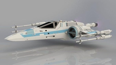 t 70 x wing lutador estelar Estrela guerras espaço sci fi nave espacial guerra scifi passatempo faça 3d print model - Mito3D